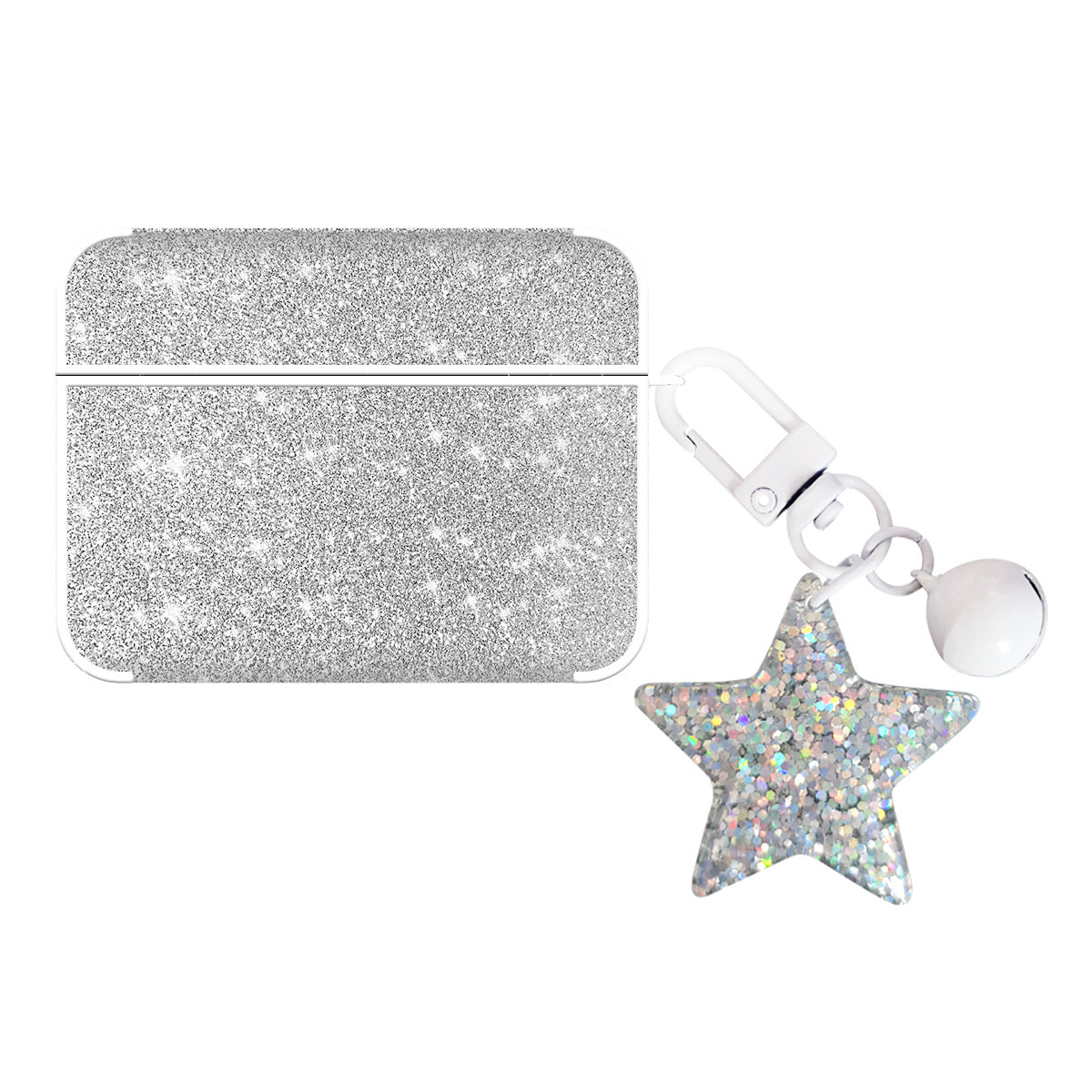 Wholesale PC Glitter with Hanging Rope Headphone Cases